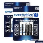 8 x everActive AAA batteries Alkaline LR03 MICRO MN2400 1.5V Pack GREAT VALUE