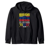 Support Venezuela Flag | Ingeniero Mecanico Apoyo Democracia Zip Hoodie