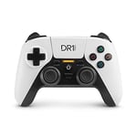 DR1TECH ShockPad II Manette Pour PS4 / PS3 Sans Fil - Gaming Controller DESIGN NEXT-GEN Compatible avec PC/IOS - Touch Pad Et Double Vibration (Blanc)