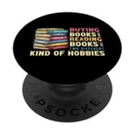 Acheter des livres et lire des livres Lover Book Collector PopSockets PopGrip Adhésif