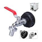 Adaptateur de réservoir IBC Connecteur à filetage 1/2", Robinet Cuve 1000L Robinet Recuperateur Eau De Pluie, Robinet Sortie