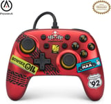 Manette Filaire Nano Pour Nintendo Switch, Modèle Nintendo Switch Oled Et Nintendo Switch Lite, Accessoire De Jeu, Manette De Jeu, Manette Filaire, Sous Licence Officielle Mario Kart: Racer Red