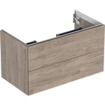 Geberit ONE 505.263.00.6 Kommod 90 x 47 cm, 2 lådor Valnöt