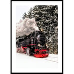 Gallerix Poster Winter Train 50x70 4840-50x70