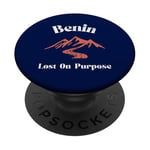 Lost On Purpose Benin Travel Vacation Benin PopSockets Adhesive PopGrip