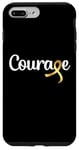 Coque pour iPhone 7 Plus/8 Plus Cancers de l'enfant et de l'adolescent - Courage Ruban Doré