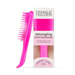 Tangle Teezer Mini The Ultimate Detangler Hairbrush |Gentle on Wet Hair | Two-Tiered Teeth & Comfortable Handle | Ideal for Kids And Travel | Reduces Knots & Breakage | Runway Pink