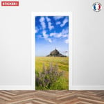 Sticker Porte Mont-Saint-Michel Normandie 204 x 93 cm