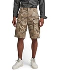 G-STAR RAW Men's Rovic Relaxed Short, Multicolour (brick woodland camo D08566-C313-D212), 29