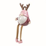 Villa d’Este Home Tivoli Trendy Noël Santa Claus Pieds Molli en porcelaine, Multicolore, Dimensions : L 15,5 x P 10 x H 17 cm