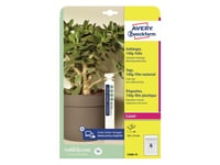 Avery-Zweckform T3008-10 Etiketter (A4) 250 X 25 Mm #####Polyester Vit 60 St Ej Självhäftande #####Schlaufenanhänger-Etiketten