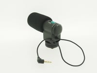 vhbw Microphone externe stéréo compatible avec Olympus E-P2, E-P3, E-PL2, E-PL3, G10, GF2, GF3, GH2, GX1