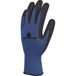 Delta Plus VE631 Paire de gants en polyester et coton Bleu Taille 8