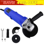 2750W Angle Grinder With 115mm Cutting Grinding Disc Side Handle Cutting Metal 