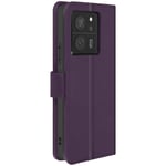 Case for Xiaomi 13T & 13T Pro Card-holder Cover Video Stand Feature Purple