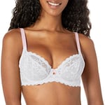 Freya Offbeat Plunge Bra White White 36DD