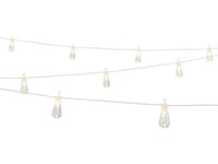 Guirlande lumineuse guinguette RUBEN - PVC - 20 ampoules - blanc - 14,5m de longueur