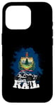 Coque pour iPhone 16 Pro Rampe de sable avec drapeau du Vermont