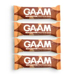 4 X Gaam Protein Bar 55 G Caramel &amp; Peanut