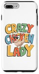 Coque pour iPhone 7 Plus/8 Plus Crazy Chicken Lover Hen Mom, Farm Fresh Eggs Farmer