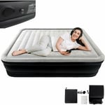 Matelas pneumatique, lit d'appoint autogonflant, matelas gonflable avec pompe à airlit pneumatique avec sac de transport pour le camping/à la maison,