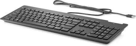 HP Business Slim - Clavier - USB - Anglais - noir - pour HP 34, Z1 G9; Elite 800 G9; Pro 260 G9, 400 G9; ProOne 440 G9; ZBook Fury 15 G8, 17 G8