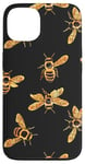 Coque pour iPhone 13 Accessoire pour téléphone sur le thème des abeilles roses et noires