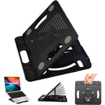 Jusch - Support d'Ordinateur, Portable Laptop Stand, Réglable Ergonomique Support d'Ordinateur, Rotatif Support pc Portable