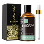 MAYJAM Eucalyptus Essential Oils 100ML, Eucalyptus Oil for Diffuser, Humidifier, DIY, Home, Office