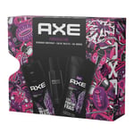 AXE - Coffret Provocation pour Homme - une eau de toilette de 100 ml, un déodorant de 200 ml et un gel douche de 250 ml - parfum masculin et frais de noix de coco et de poivre noire - tenue 48H