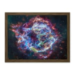 Artery8 NASA James Webb Telescope Cassiopeia A (Cas A) Composite Living Room Artwork Framed Wall Art Print 18X24 Inch