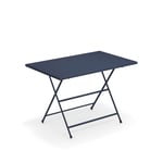 EMU - Arc en Ciel Folding Table 110 cm, Dark Blue - Hagebord - Blå - Metall