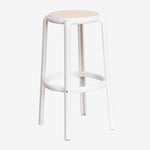 Tabouret D'extérieur Haut Omara Blanc Gardenia