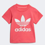 Adidas Trefoil Tee T-Shirt Mixte Enfant, Real Pink S18/White, FR : XL (Taille Fabricant : 2-3Y)