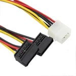 Cable Alimentation Molex 4 Pins IDE Vers 2 Sata ATA Femalles Secteur Y