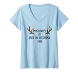 Womens Most Likely To Shop On Decemberth V-Neck T-Shirt