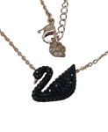 Swarovski Iconic Swan Neckless in Black & Roségold 5431885