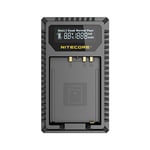 Nitecore FX1 Fujifilm W126/W126s 2 Hour Dual Slot Battery USB Charger