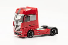 herpa Mercedes-Benz Maquette Camion Actros '18 Gigaspace Tracteur Edition 3", échelle 1/87, Model Allemand, pièce de Collection, Figurine Plastique Miniature, 315852, Rouge