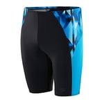 Speedo Eco Endurance+ Splice II Jammers de natation Homme, Noir/Bleu, XXS