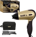 Bauer Professional 38850 Travel Hair Dryer Set / Compact 1200W Hair... 