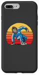 Coque pour iPhone 7 Plus/8 Plus Break Dancing Sasquatch B-Boy Bigfoot Dancer 80s Sunset