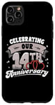 iPhone 11 Pro Max 14th Wedding Anniversary Celebrating 14 Years Matching Gift Case