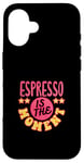 Coque pour iPhone 16 Espresso Beans Caféine Lover Tasse Espresso Barista