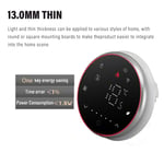 (Round Base Black)Wireless Smart Thermostat Accurate Programmable WiFi Thermo GB