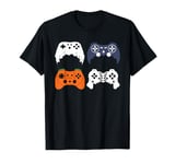 Halloween Skeleton Gaming Controllers Pumpkin Ghost Boy Kids T-Shirt