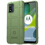 SKALO Motorola Moto E13 4G Rugged Shield Stöttåligt TPU-skal Grön