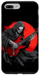 Coque pour iPhone 7 Plus/8 Plus Grim Reaper Shredding à la guitare électrique pour une ambiance sombre