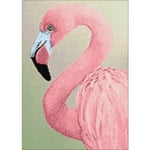 Wizardi Diamond Painting Pakke Rosa Flamingo 27x38cm