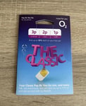 O2 Sim Card New Sealed Classic NEW 2025 Sim Pay As You Go 02 2023 2G 3G 4G 5G